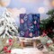 Christmas Wrapping Paper Roll - Red, Green, Gold Bird, Christmas Garland, Holly and Pinecones with Metallic Foil Shine Design - 4 Rolls - 30 Inch x 120 Inch Per Roll